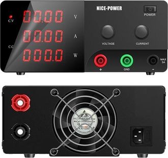 OEM Fuente De Alimentaci&oacute;n, Voltaje Ajustable, Pantalla Digital, 30v 20a, Color Negro, 220v