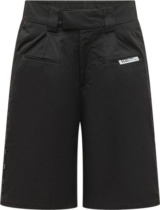 GCDS Gcds, Korte Broeken, Heren, Zwart, L, Logo Tag Shorts