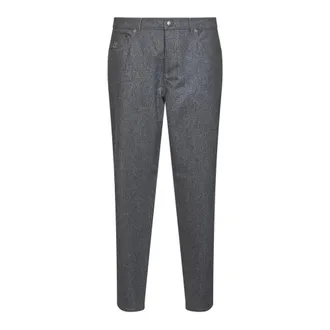 Brunello Cucinelli Brunello Cucinelli, Slim-fit Trousers, male, Gray, Size: XL Slim-fit Trousers