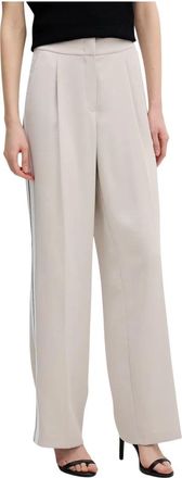 Marc Aurel Chinos - Dames - Wijde Broeken - Beige - M - Polyester - Broeken