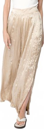 Frame Denim Pj Slit Pant In Pebble