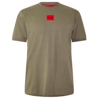 HUGO BOSS Hugo Diragolino T-shirt voor heren met logo op de borst (Medium Grijs)