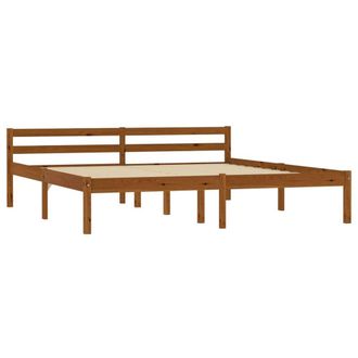 Berkfield Home Bed Frame Honey Brown Solid Pine Wood 160x200 cm