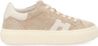 Hogan Grey Crosswind Calfskin Suede Sneakers