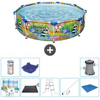 Bestway Piscina Bestway Steel Pro Redonda - Animales - 274x66 Cm - 7-piezas S21629