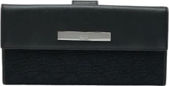 Gucci Pre-owned Wallets, female, Blue, Size: ONE SIZE Pre-owned GG Canvas Long Wallet