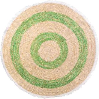 Wanderlust Deco Wanderlust Deco - Alfombra Fibra Natural Tejido Artesanal Verde D120x1
