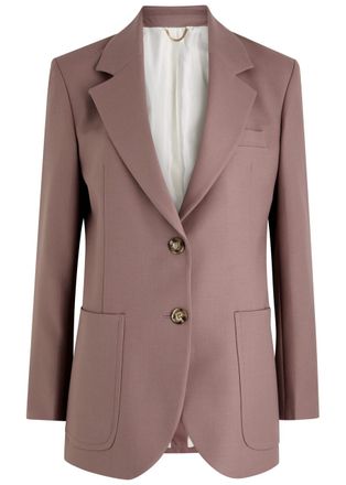 Victoria Beckham Twill Blazer - Mauve - 14 (UK14 / L)