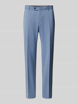 Bugatti Tapered Fit Anzughose aus Schurwoll-Mix in Bleu, Gr&ouml;&szlig;e 25