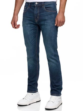 Indicode Regular-fit-Jeans INDICODE INPittsburg, Herren, Gr. 28, L&auml;nge 34, blau (dunkelblau), Denim/Jeans, Obermaterial: 98% Baumwolle, 2% Elasthan, Abriebeffe