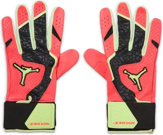 Nike Jordan Legend Baseball Long-Cuff Batting Gloves (1 Pair) in White | J1013373-119