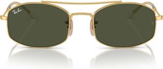 Ray-Ban Sunglasses Rb3719 001/31 Gold/Green G 15 Unisex