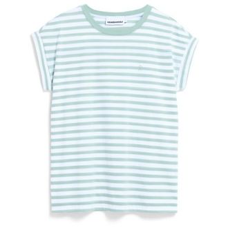 Armedangels Idaara Stripes T-Shirt f&uuml;r Damen | grau/wei&szlig;