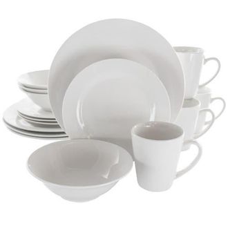 Elama Marshall 16 Piece Porcelain Dinnerware Set in White at Nordstrom
