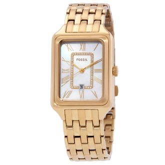 Fossil Raquel Quartz White Mother of Pearl Dial Ladies Watch ES5304