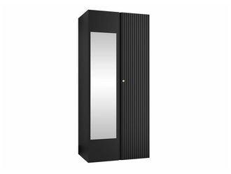 Mirjan24 Armario Hartford 397, Negro, 186x74x44cm, Puertas De Armario: Con Bisagras, N&uacute;mero De Estantes: 2