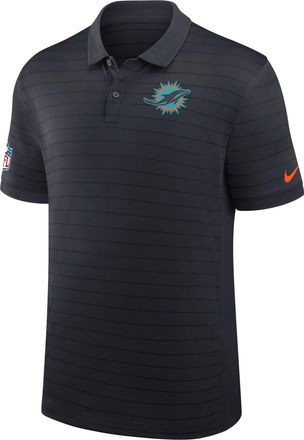 Nike Miami Dolphins Rivalries Collection Sideline Victory Striped Nike Mens Dri-FIT NFL Polo in Blue | 03BG07VL9P-5U0
