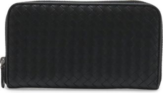 Bottega Veneta Black Intrecciato Long Wallet (Bi-Fold) (Pre-Owned)