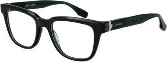 Trussardi Glasses, male, Green, Size: ONE SIZE Stylish Rectangular Glasses Frame