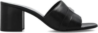 Tory Burch Leelee Heeled Mules - Dames - Muiltjes - Zwart - 37 1/2 EU - Schoenen