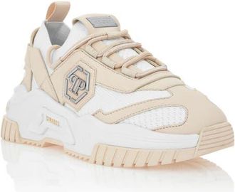 Philipp Plein Low-Top Sneakers Predator Unisex in Whitebeige at Nordstrom, Size 39