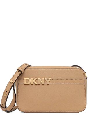 DKNY logo-detail cross body bag - women - Polyurethane - One Size - Neutrals
