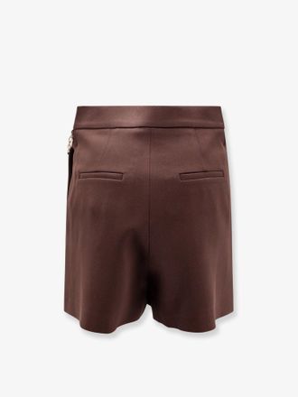Elisabetta Franchi Stretch Viscose Bermuda Shorts - Brown