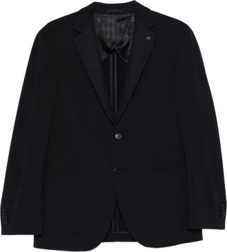 Karl Lagerfeld single-breasted blazer - Blu