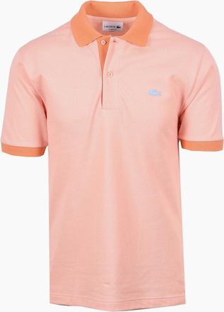 Lacoste Mens LACOSTE POLO SHIRT PEACH/ORANGE - Size: 40