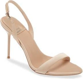 Jeffrey Campbell Go-Getter Sandal in Champagne Satin at Nordstrom Rack, Size 9.5