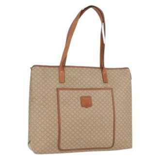 Celine Pre-owned Tote Bags, female, Beige, Size: ONE SIZE Pre-owned Vintage macadam tote bag