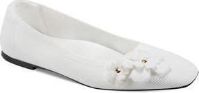 Karl Lagerfeld Zundro Flat in Bright White at Nordstrom Rack, Size 7.5