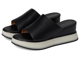 Johnston & Murphy Colleen Slide Womens Sandals Black Nappa Leather : 9.5 M, Leather/Rubber