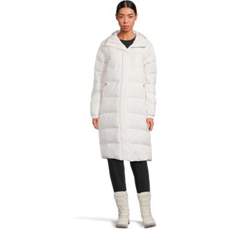 The North Face Hydrenalite Puffer Jacket Womens White Insulated Hooded GBO2676