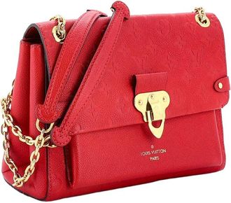 Louis Vuitton Red Monogram Empreinte Vavin Pm (Authentic Pre-Loved)