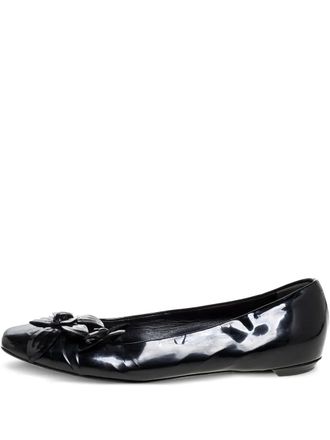 Gucci leather ballet flats - Black
