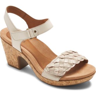 Rockport Cobb Hill Collection Alleah Sandal in Vanilla Leather at Nordstrom, Size 9