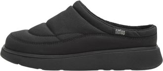 FitFlop Gen-FF Elastische Su&egrave;de Mules - Dames - Schoenen - Zwart - Maat: 38 EU Su&egrave;de