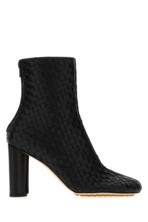 Bottega Veneta Black Woven Cherry Boots