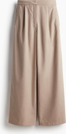 H&M Weite Twillhose - Beige