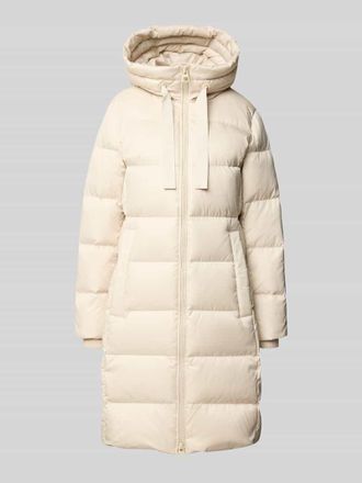 Marc O'Polo Regular Fit Daunenmantel mit Daunen-Feder-F&uuml;llung in Stein, Gr&ouml;&szlig;e 38