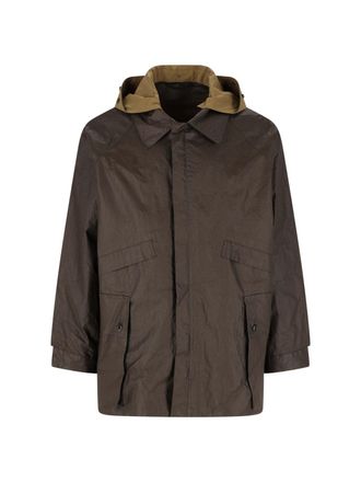 Christophe Lemaire Brown Water-Resistant Technical Linen Jacket