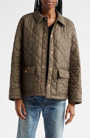 Nili Lotan Helah Quilted Jacket in Army Green at Nordstrom Rack, Size Large