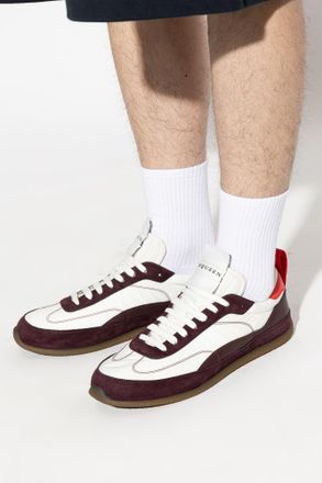 Alexander McQueen Sports Shoes With Logo, Mens, Brown