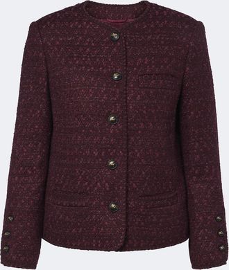 Etro Giacca in tweed di misto lana