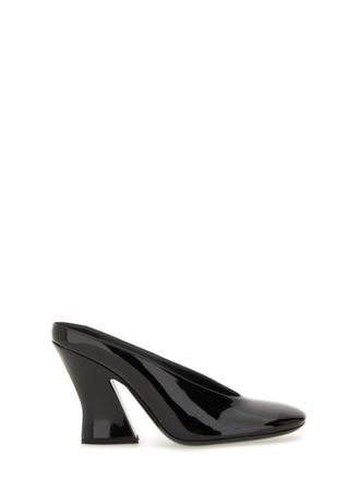 Givenchy Black Leather Sculpted Pumps