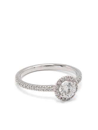 Loyal.e Paris Anello Solitaire Absolu.e Couronne in oro bianco 18kt con diamanti - Argento