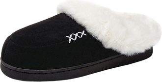 Generic Womens Fluffy Slippers Soft Fuzzy Sliders Festive Pattern Winter Animal With Cozy Faux House Slides Hotel Resort Spa