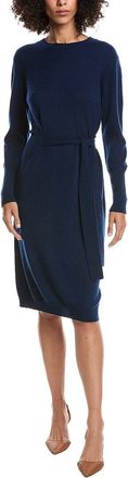 Forté Cashmere Wool & Cashmere-Blend Crew Neck Dress