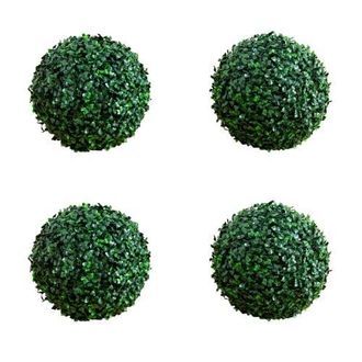 Nearly Natural 8-in UV Resistant Artificial Boxwood Ball (Indoor/Outdoor) - Set of 4 in Green at Nordstrom